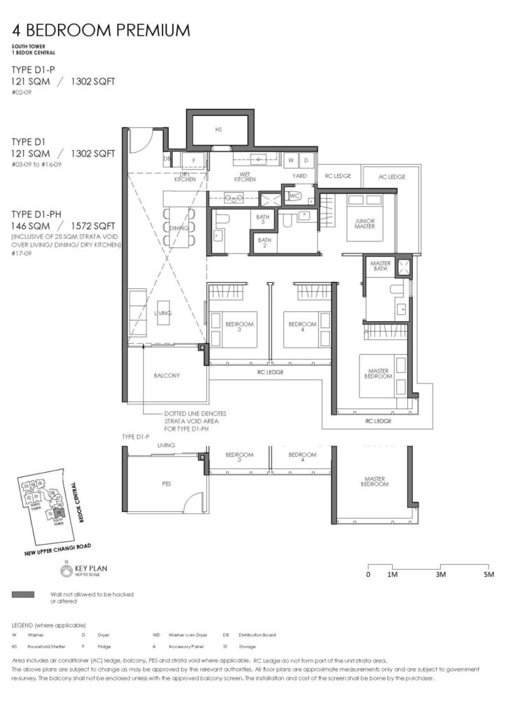 Sky Eden Floor Plan 4 Bedroom Premium Type D1